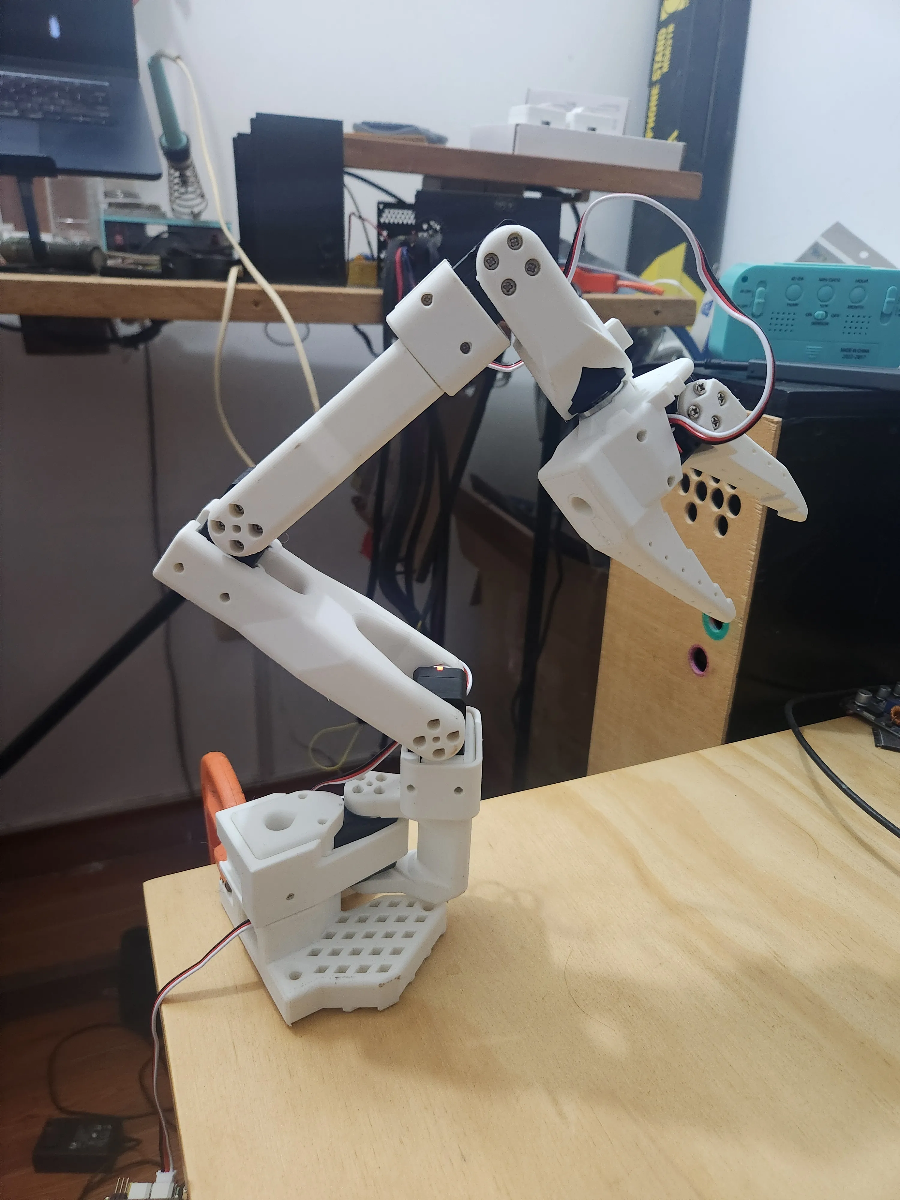Completed robot arm